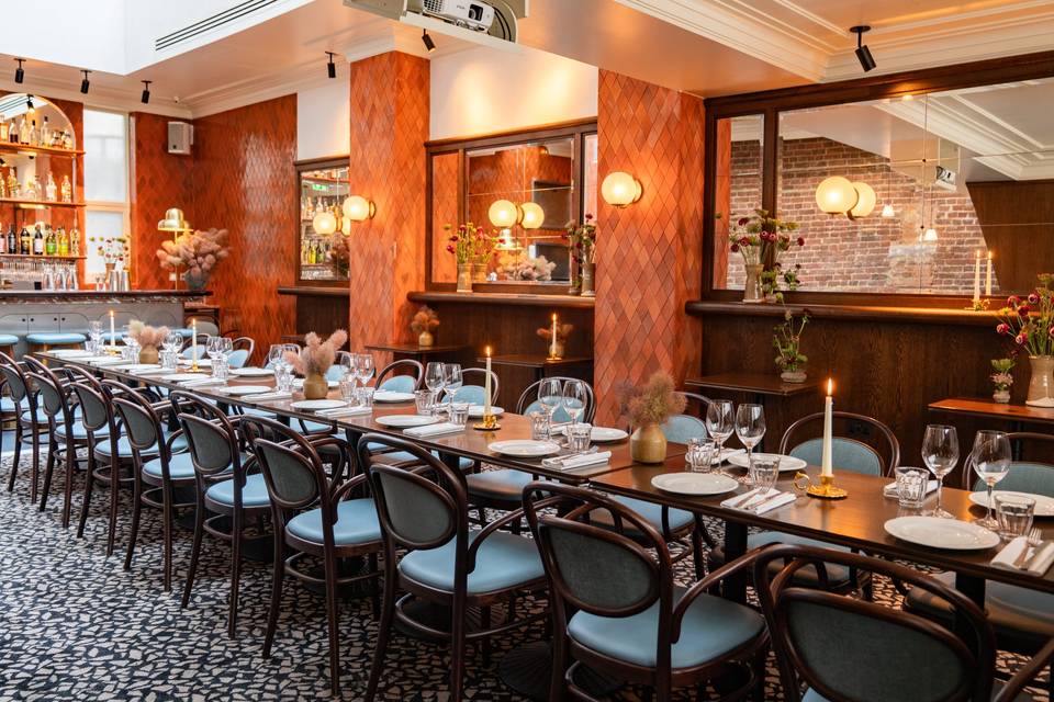 1 long table in the Mezzanine