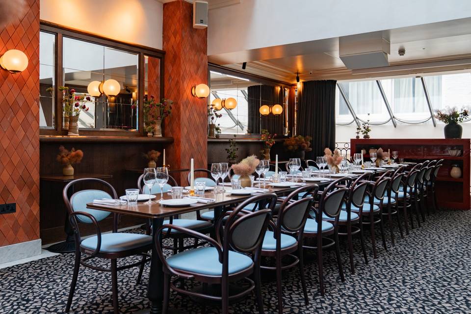 1 long table in the Mezzanine