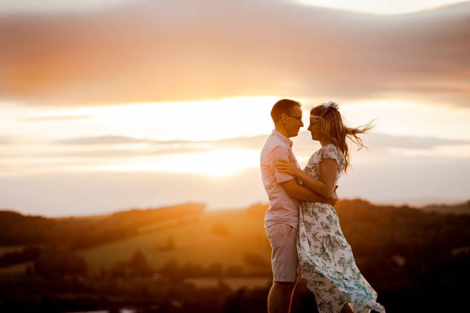 Sunset engagement