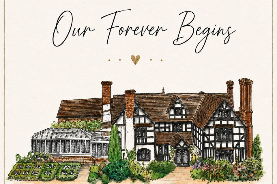 Hand sketched venues.