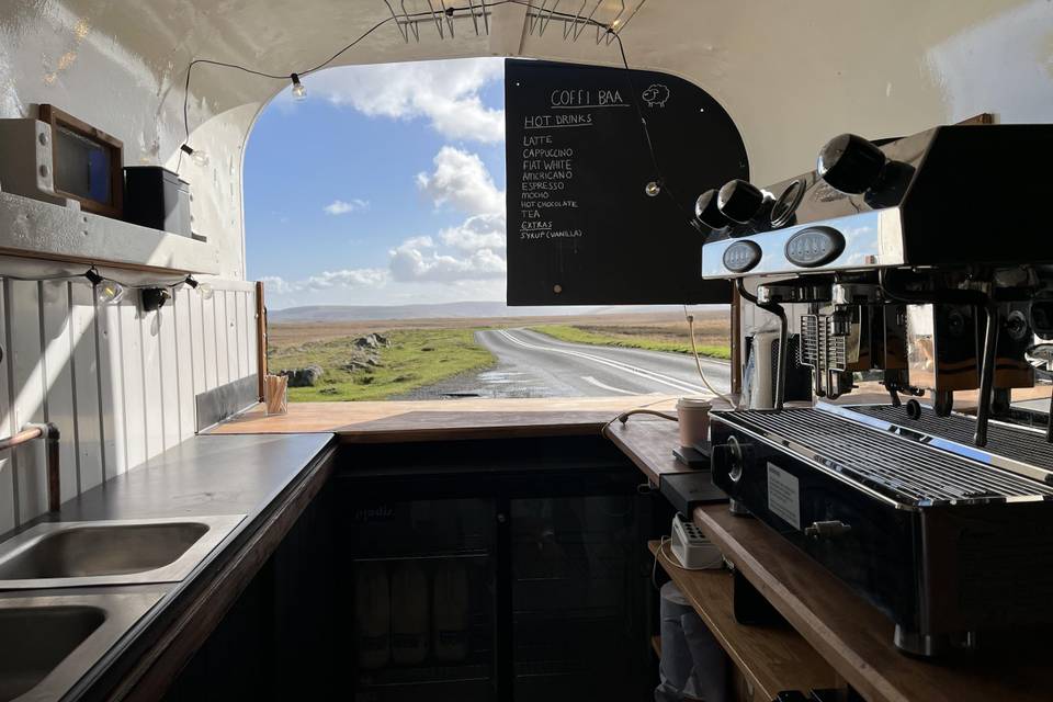 Horse box barista bar