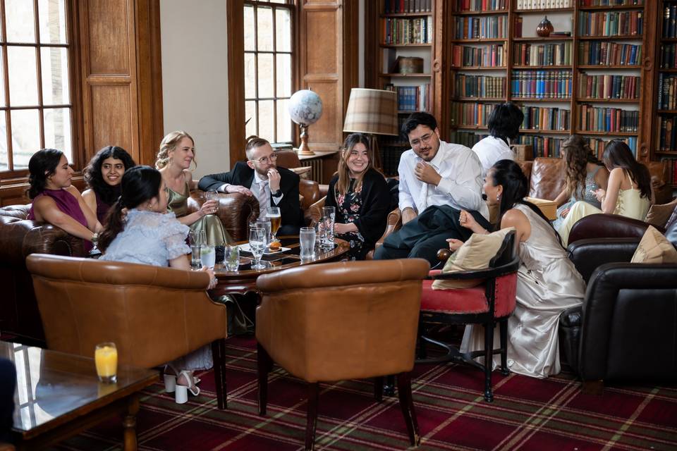 Indoor drinks reception