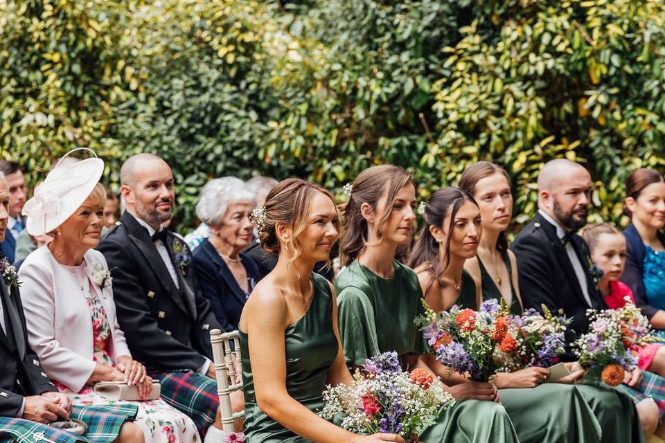 Bridesmaids ceremony