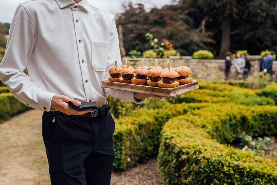 Burger canapes