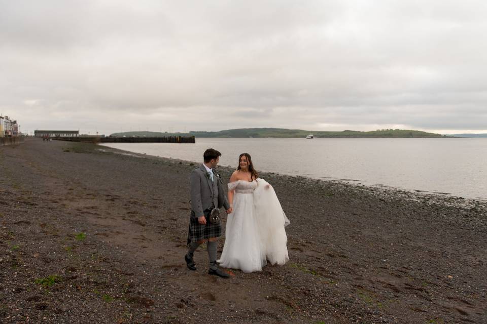 Bride and grrom