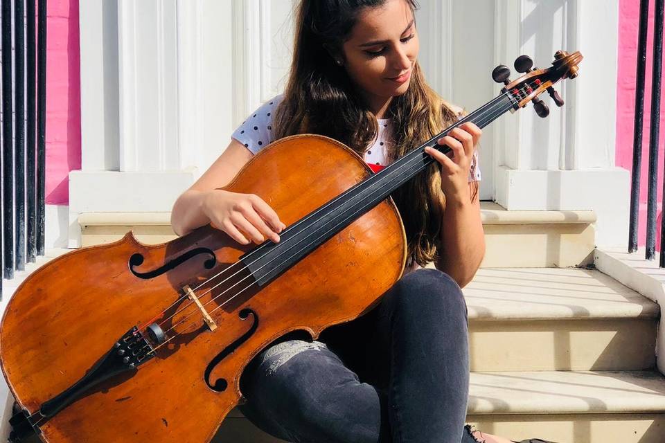 Cristina and her cello