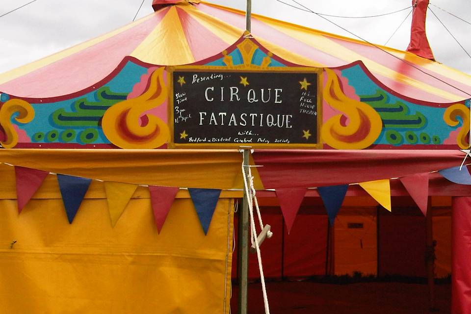 Personalised party entrance, marquee hire bedfordshire