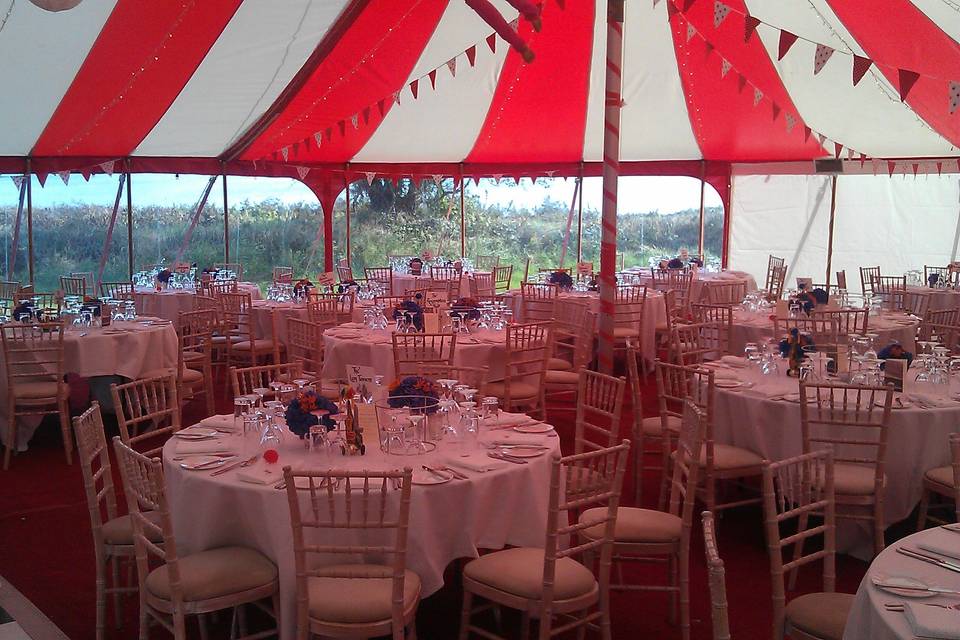 Wedding tent layout