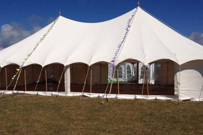 Canvas wedding tent