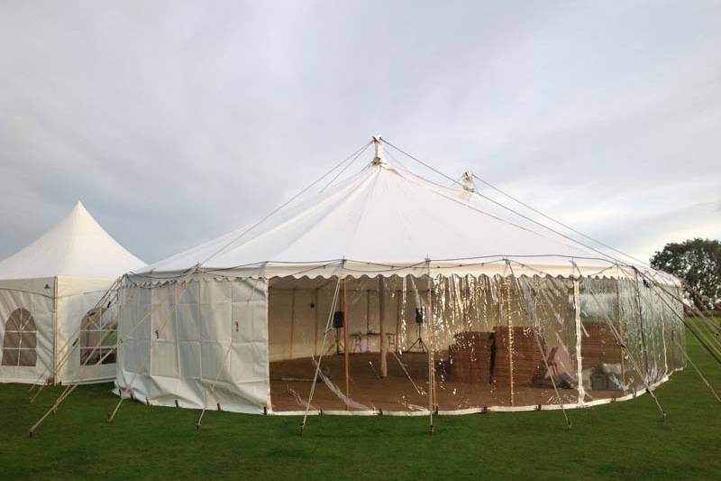 English wedding tent