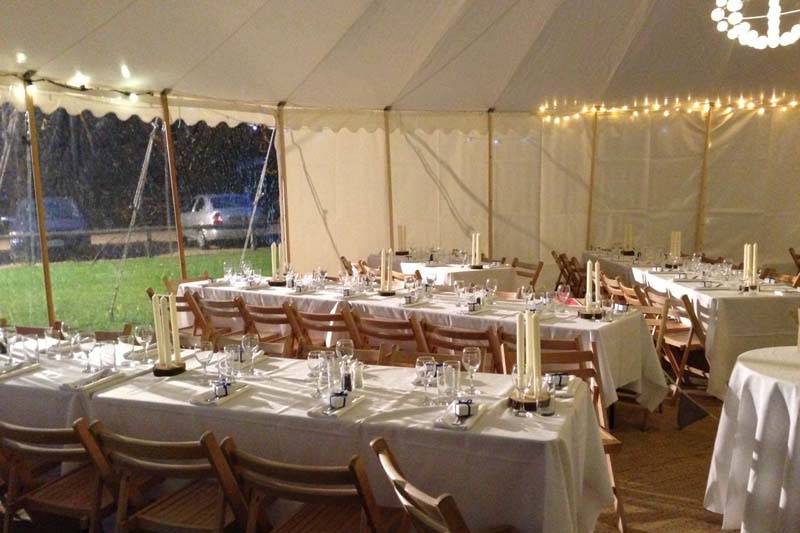 English wedding tent