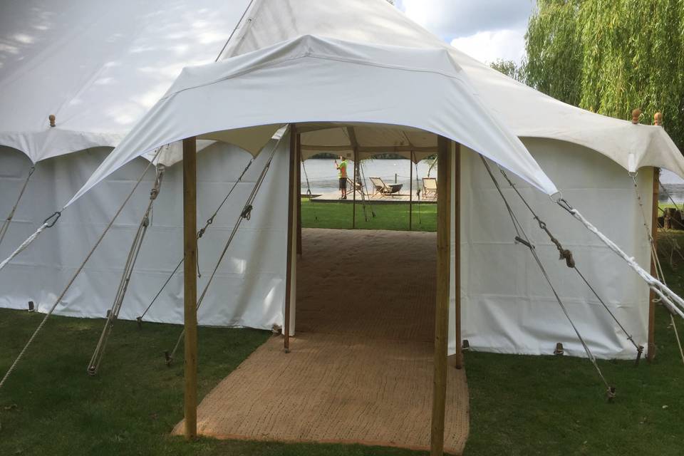 Marquee porch entrance