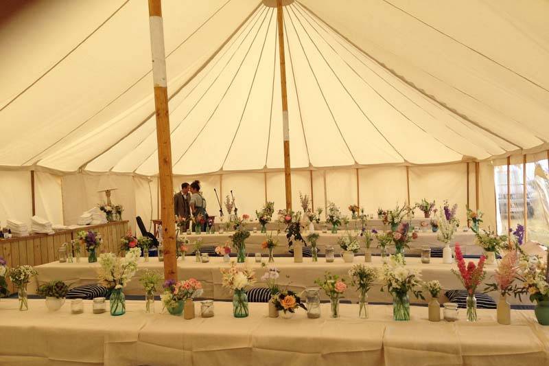 Canvas wedding tent