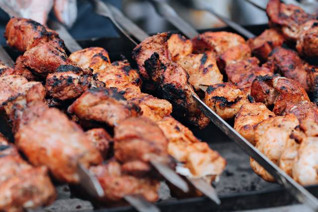 Chef cooking on the levantine