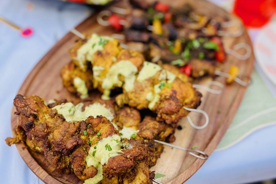 Chicken shwarma with garlic