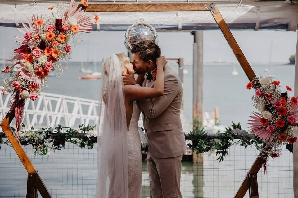 Ceremony by the water