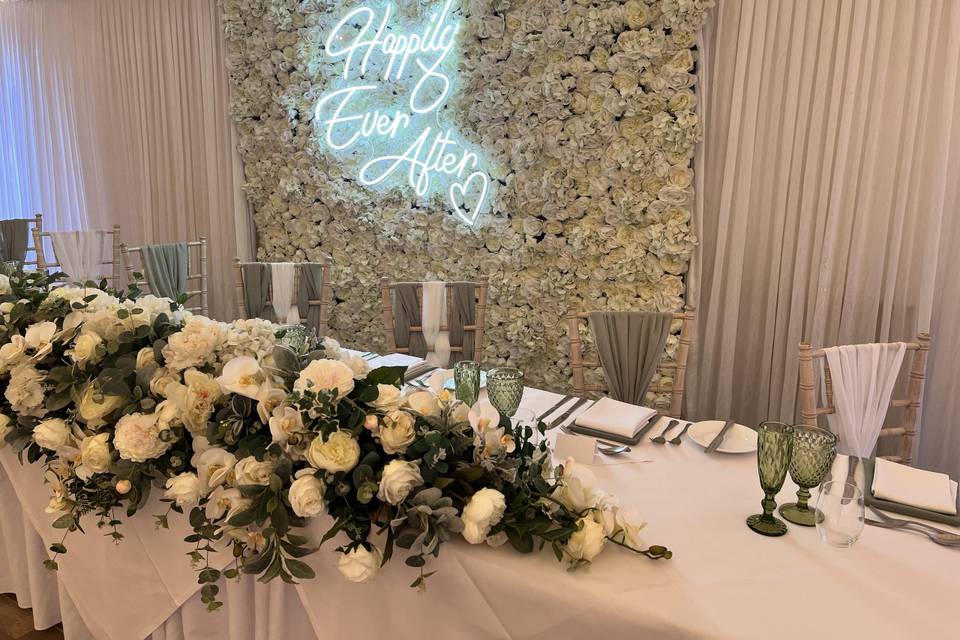 Happily ever after backdrop