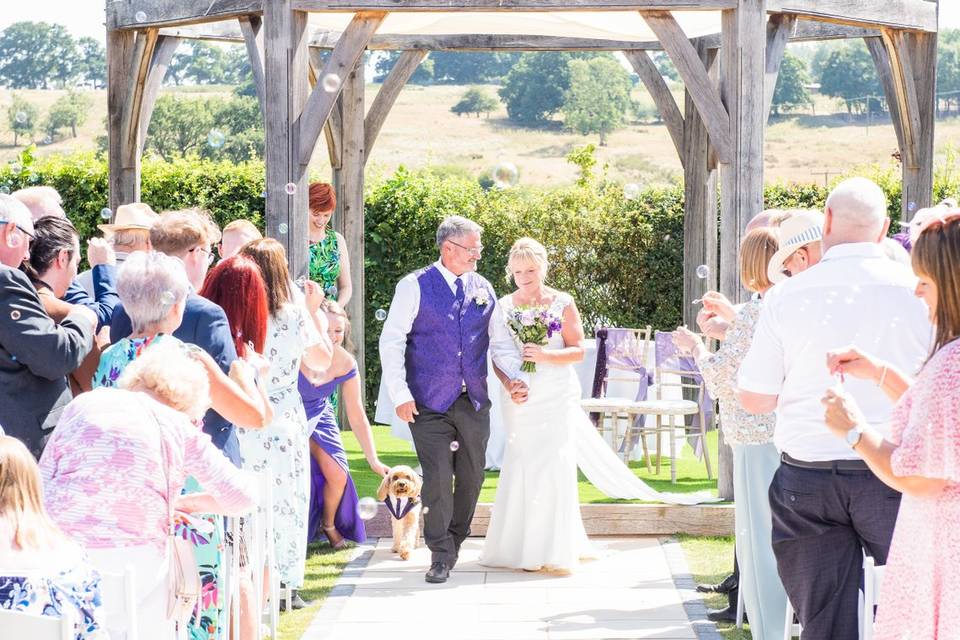 Ceremony aisle