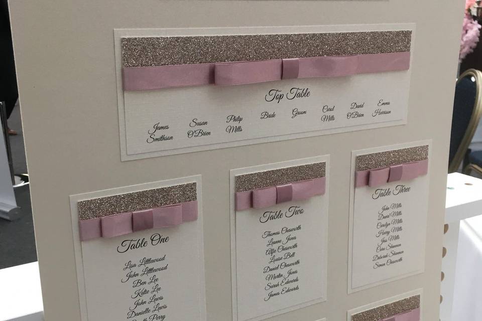 Elegant bow table plan