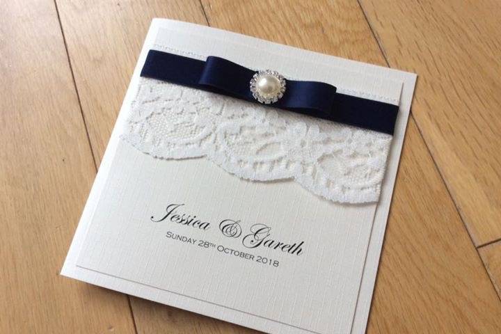 Lace and brooch