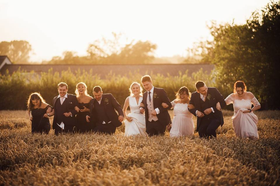 Fun in the wheat field