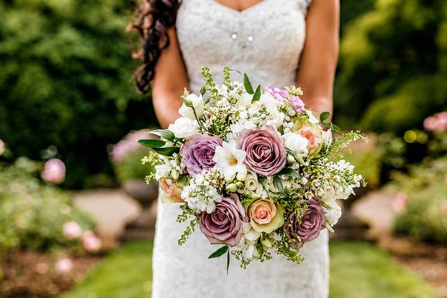 Dusky pink and blush bouquet