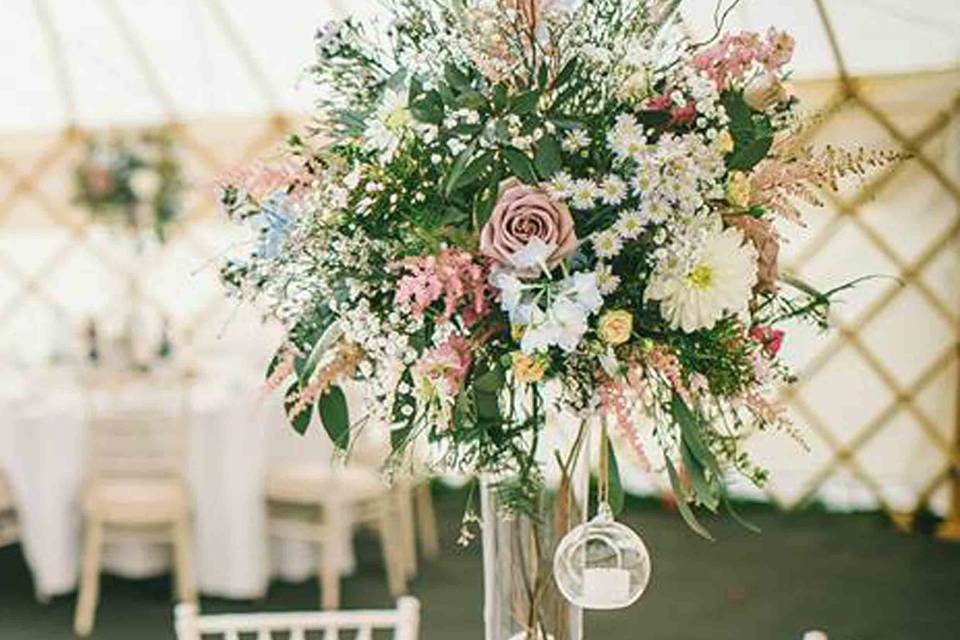 Rustic centerpiece