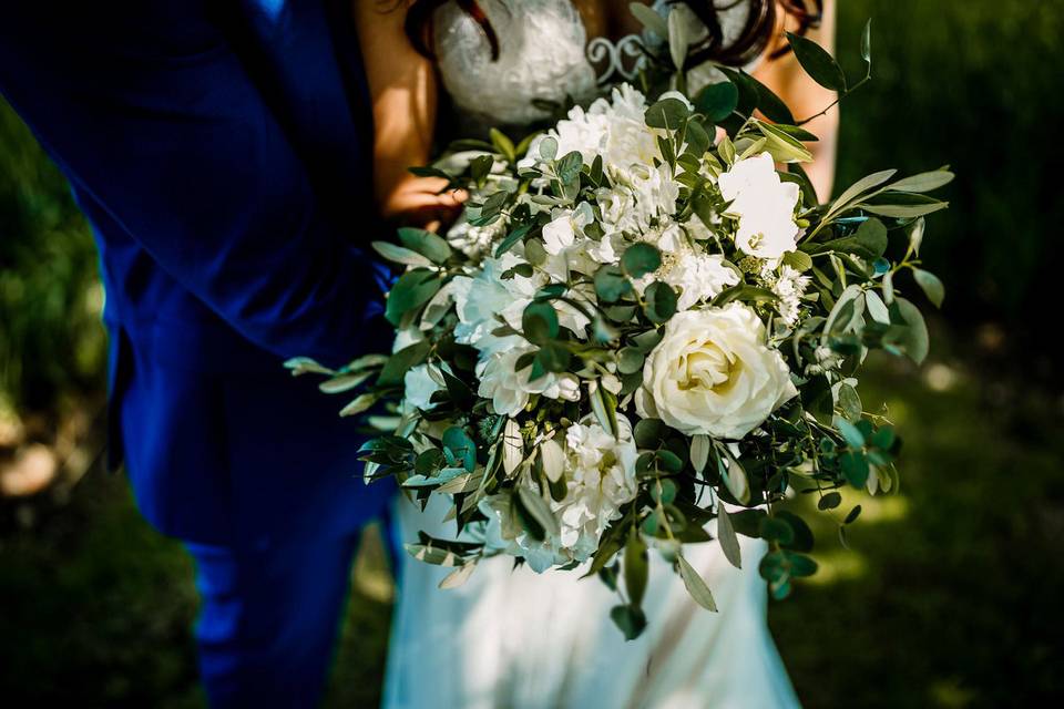 White and green bouquet