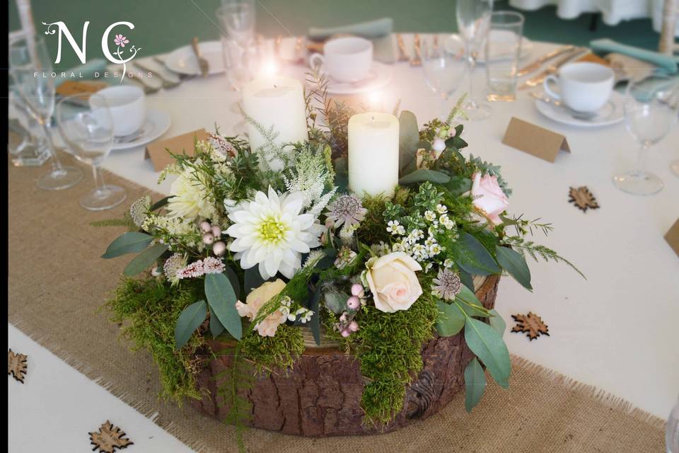 Woodland centerpiece