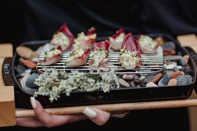 Chicory and smoked mackerel