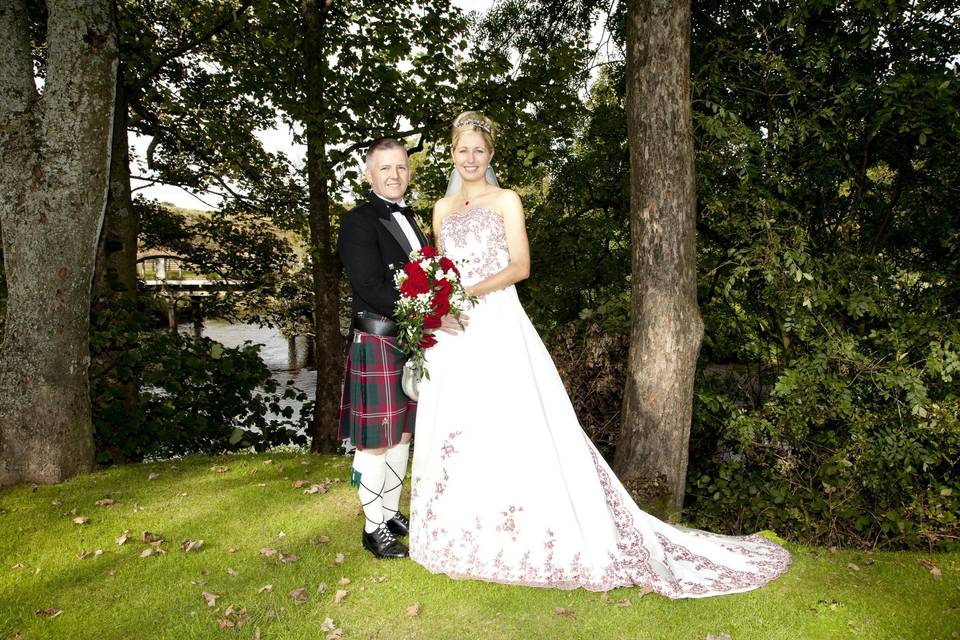 Bride in gardens