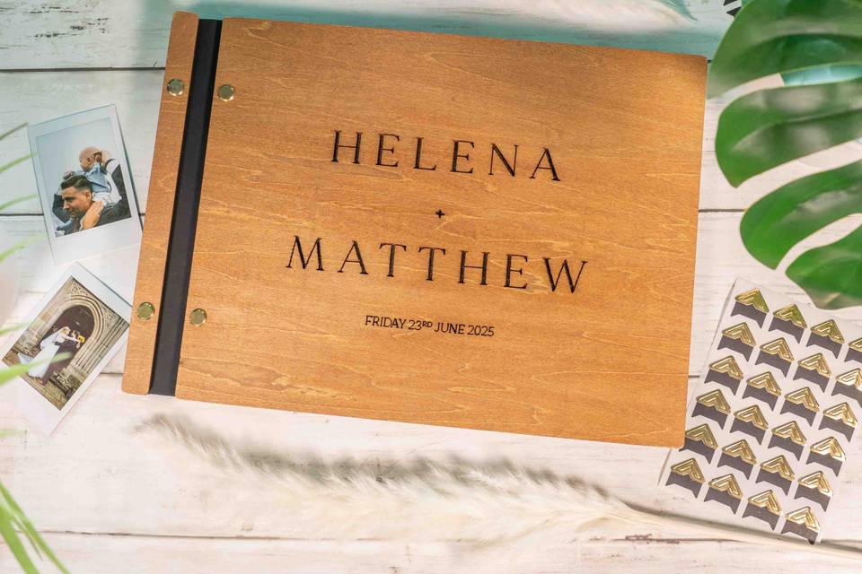 Wooden Guest Books