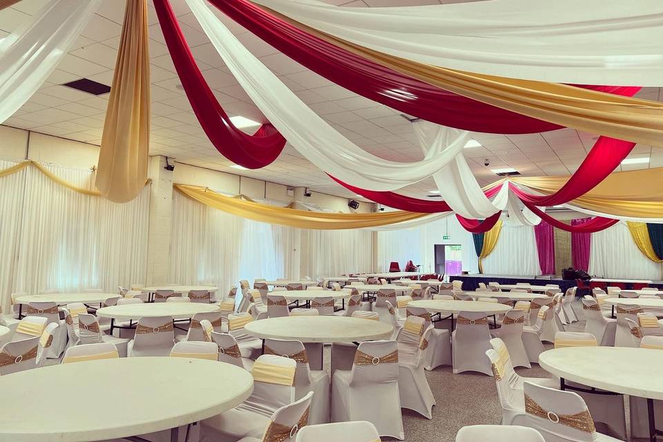 Drapes and chair covers