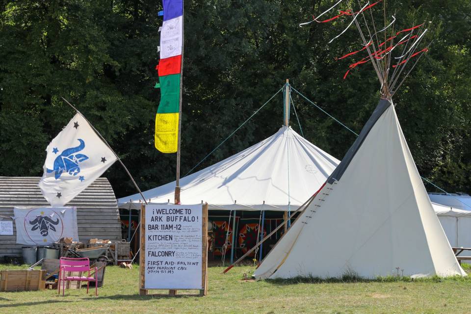 Tipi and circus tent