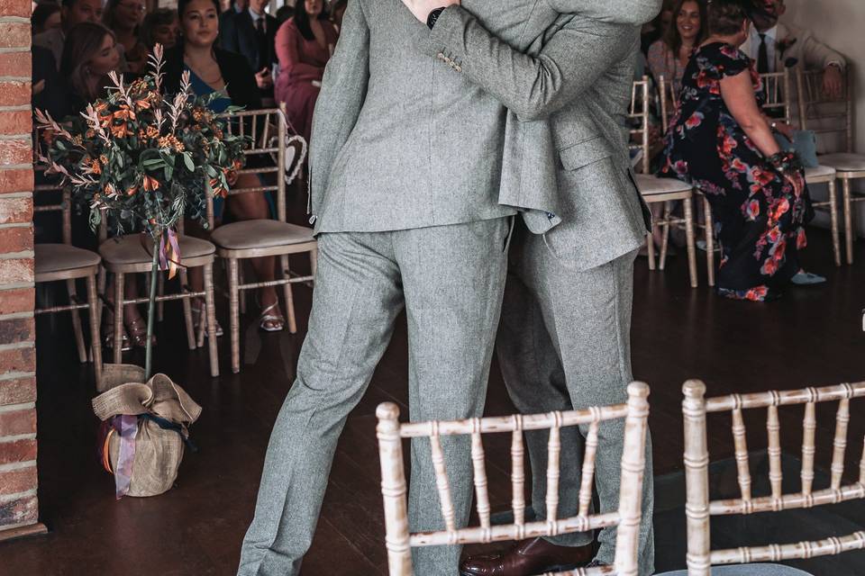 Groom with best man