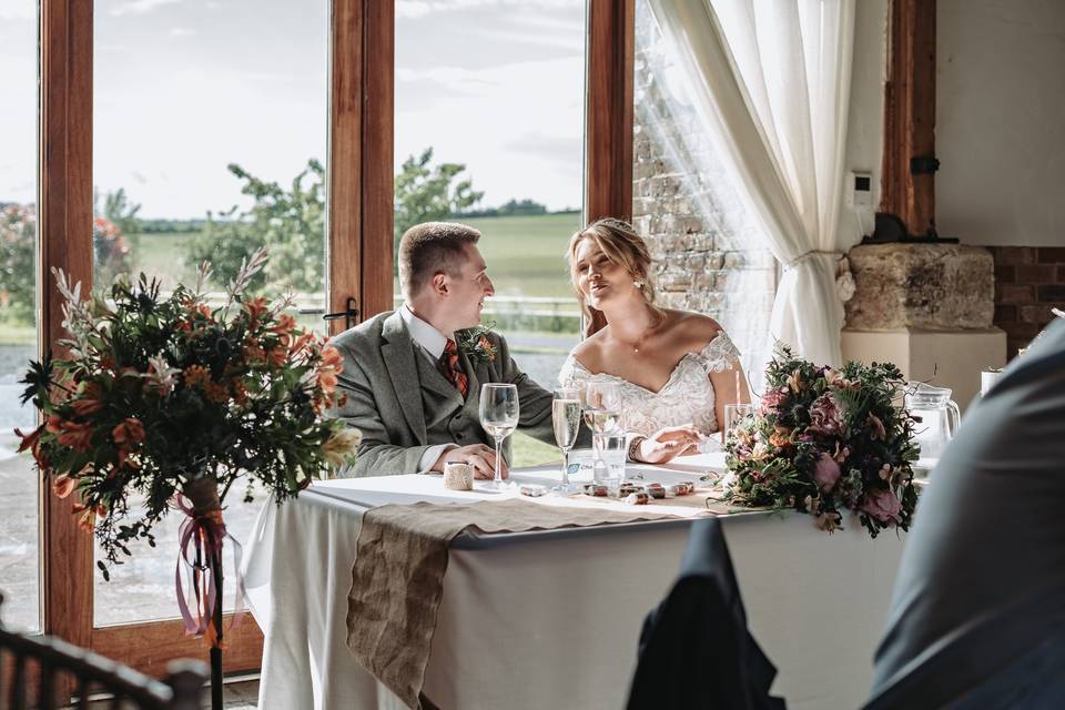 Rustic wedding portraits