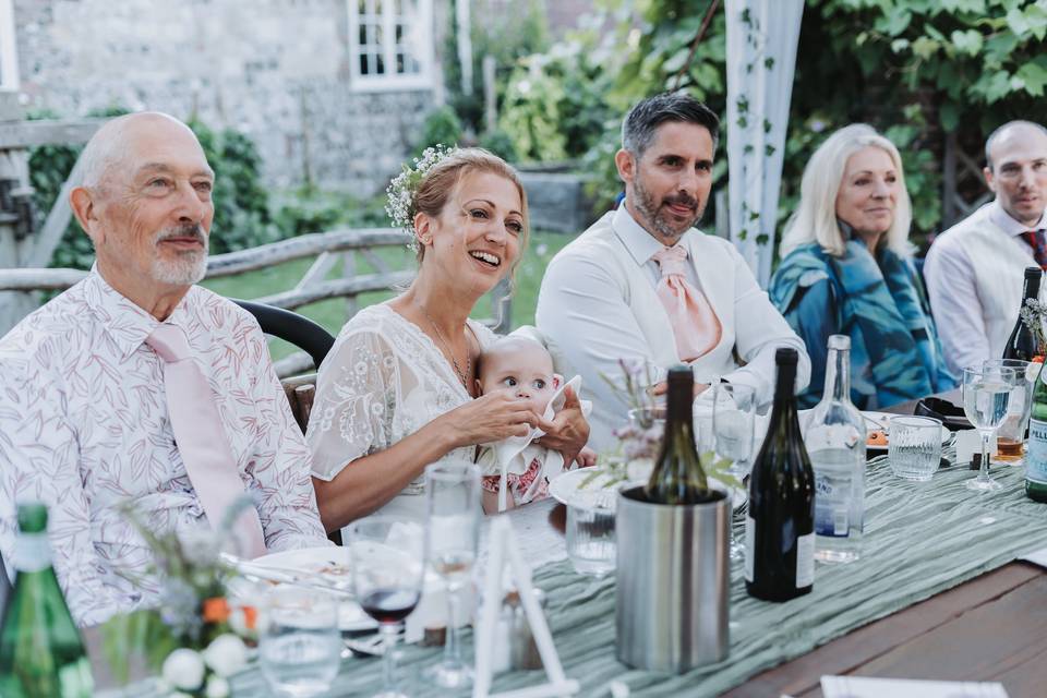 Top table country wedding