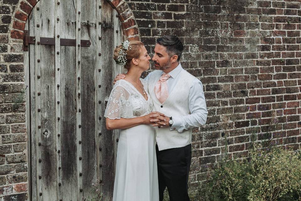 Bride & groom portrait wedding