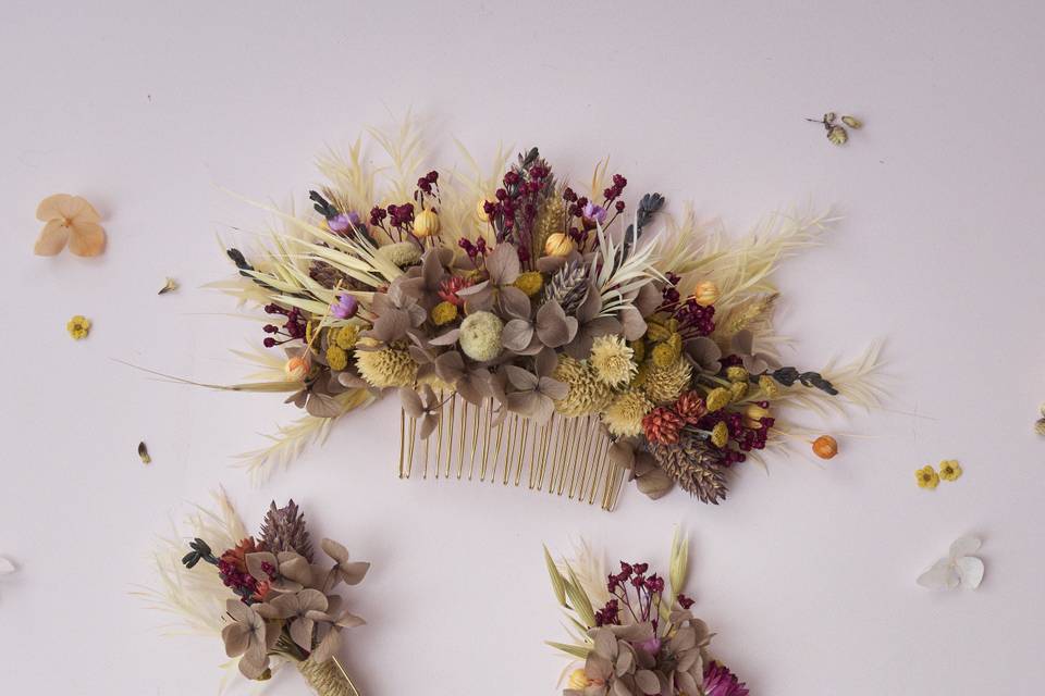Dried Flower Hair Collection