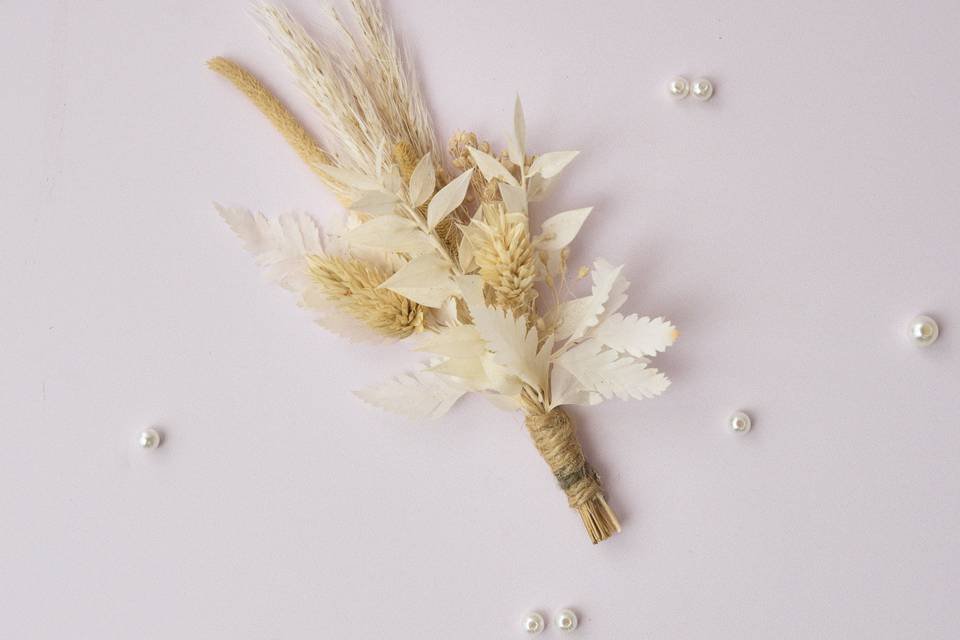 Dried Flower Buttonhole
