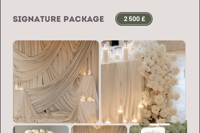 Signature package £2500