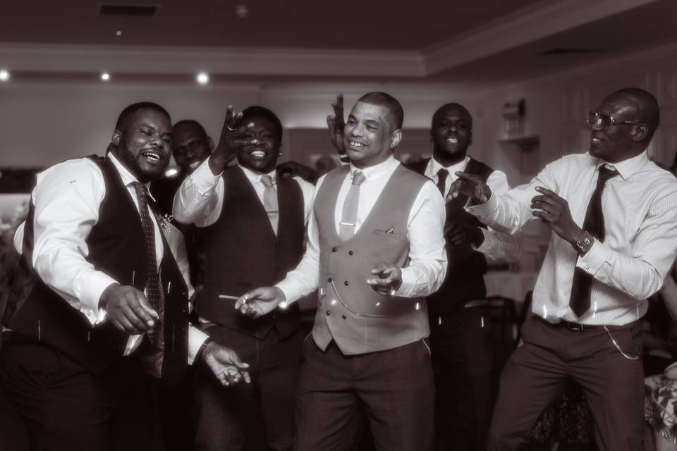 Groomsmen dance