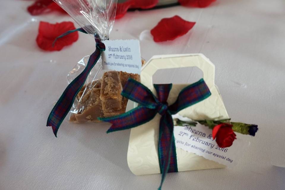 Scottish wedding favours