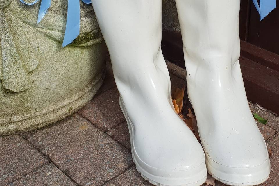 Our wedding wellies