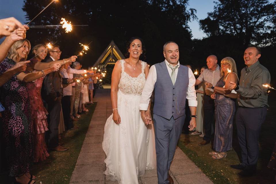 Sparklers at Highfield Hall