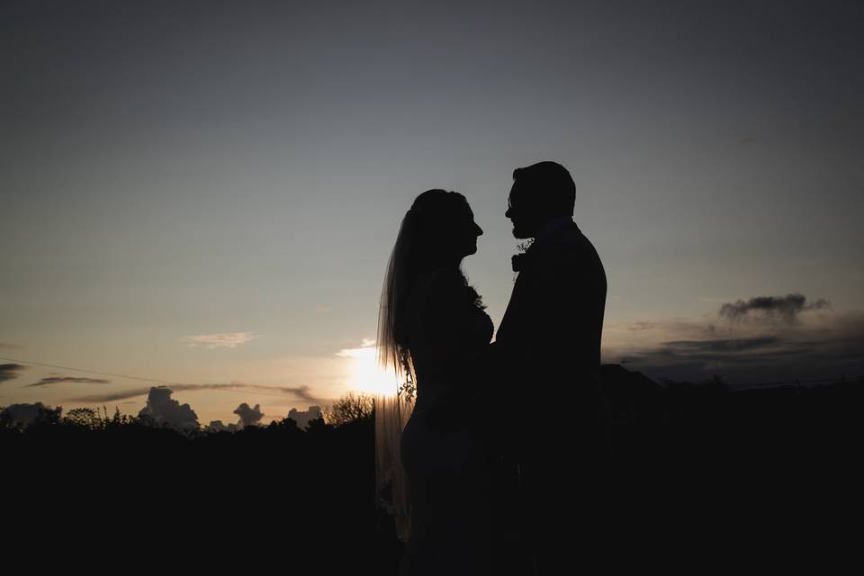 Sunset wedding