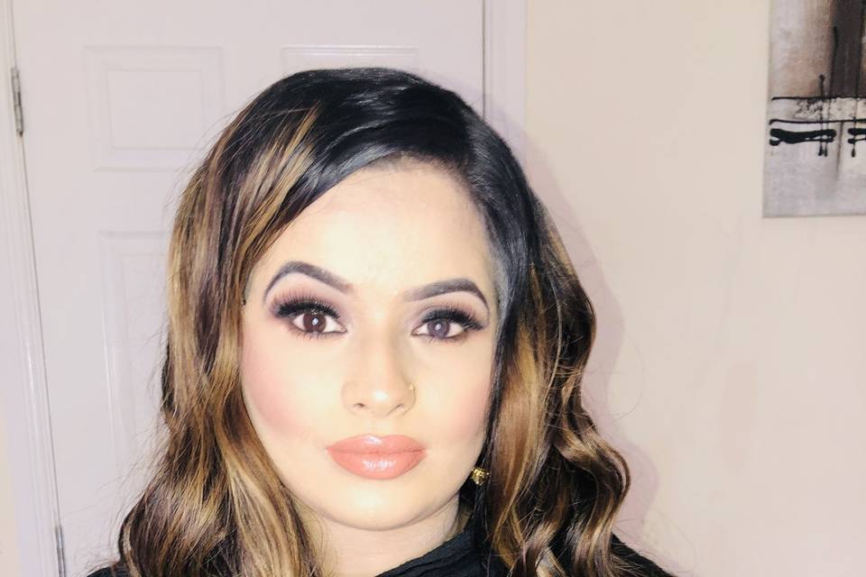Party makeup & hair