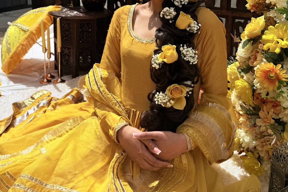 Bridal mehndi hair
