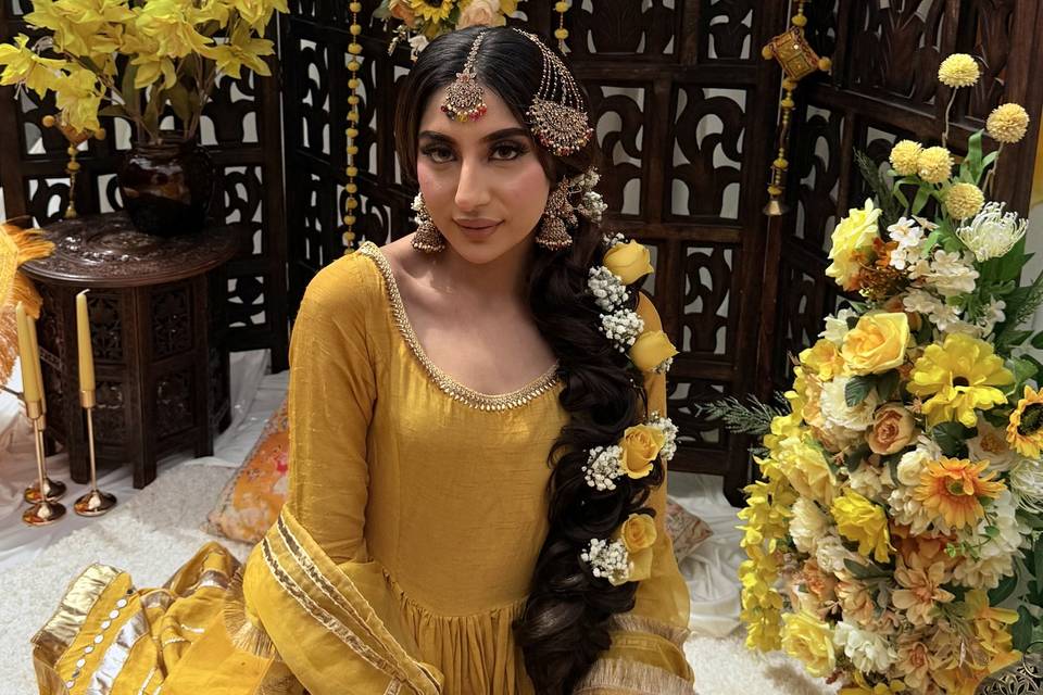 Bridal mehndi hair