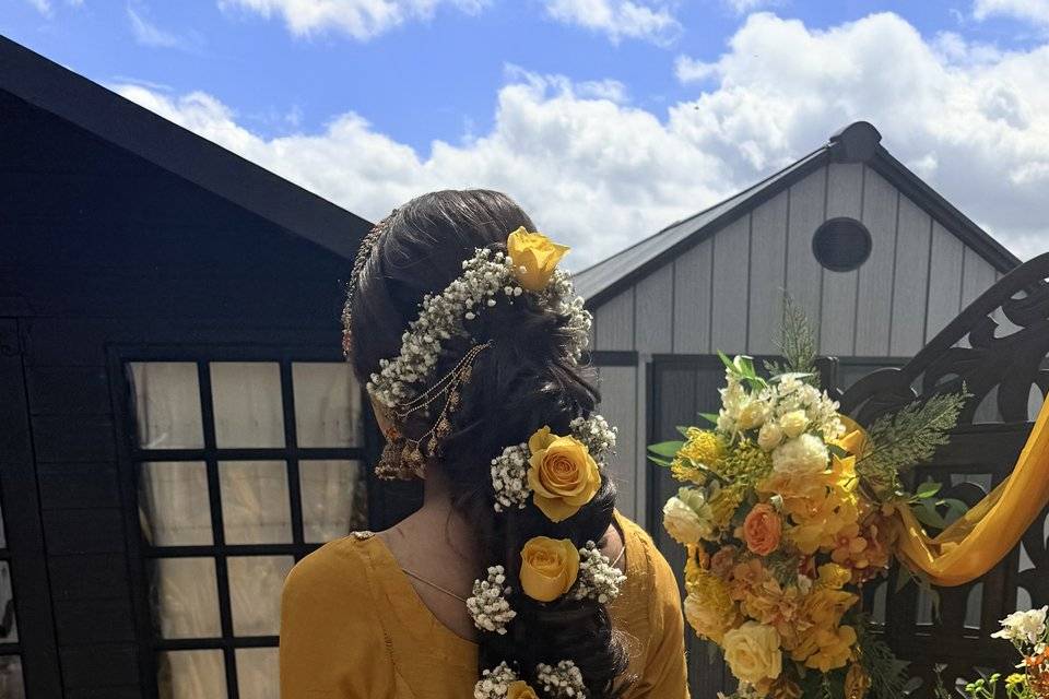 Bridal mehndi hair